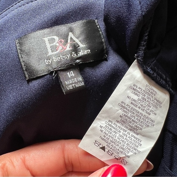 Vintage blue cocktail dress embellished midi formal gown evening wear new years - Picture 14 of 16